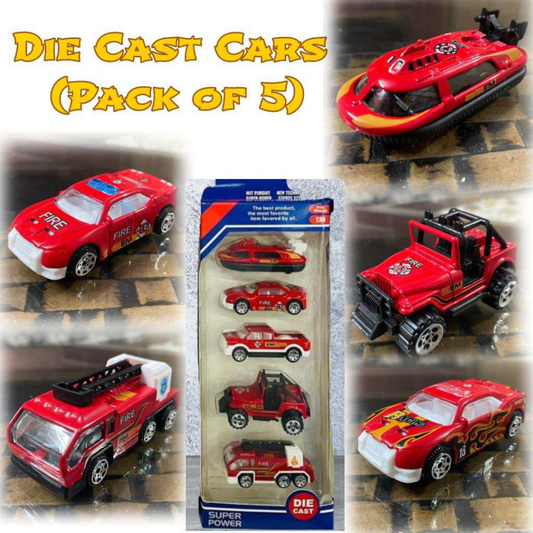 Red Die Cast Cars Pack of 5