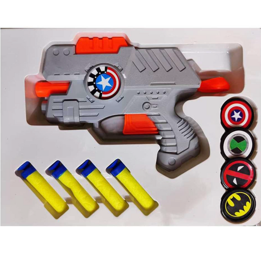2 in 1 Gun with Dart and Shooters/Combat Blaster Gun(Multicolor)