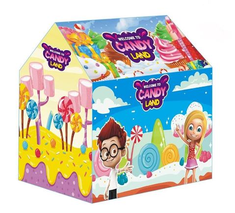 Candy Land Tent House with Led Light for Fun Activities (Multicolor)