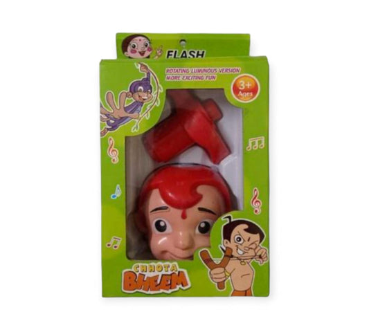 Chhota Bheem, Spinning Top with Led Light and Music Laser Toy