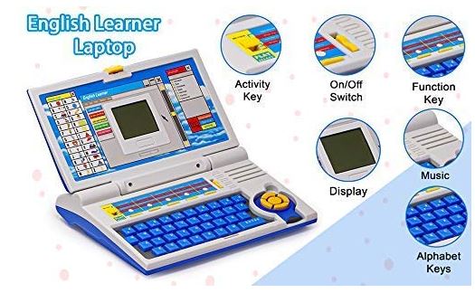 Educational Laptop Computer Toy with Mouse for Kids