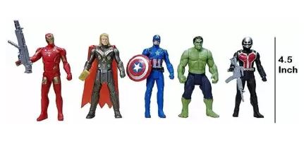 5 Action Superhero Hero Collection Toys