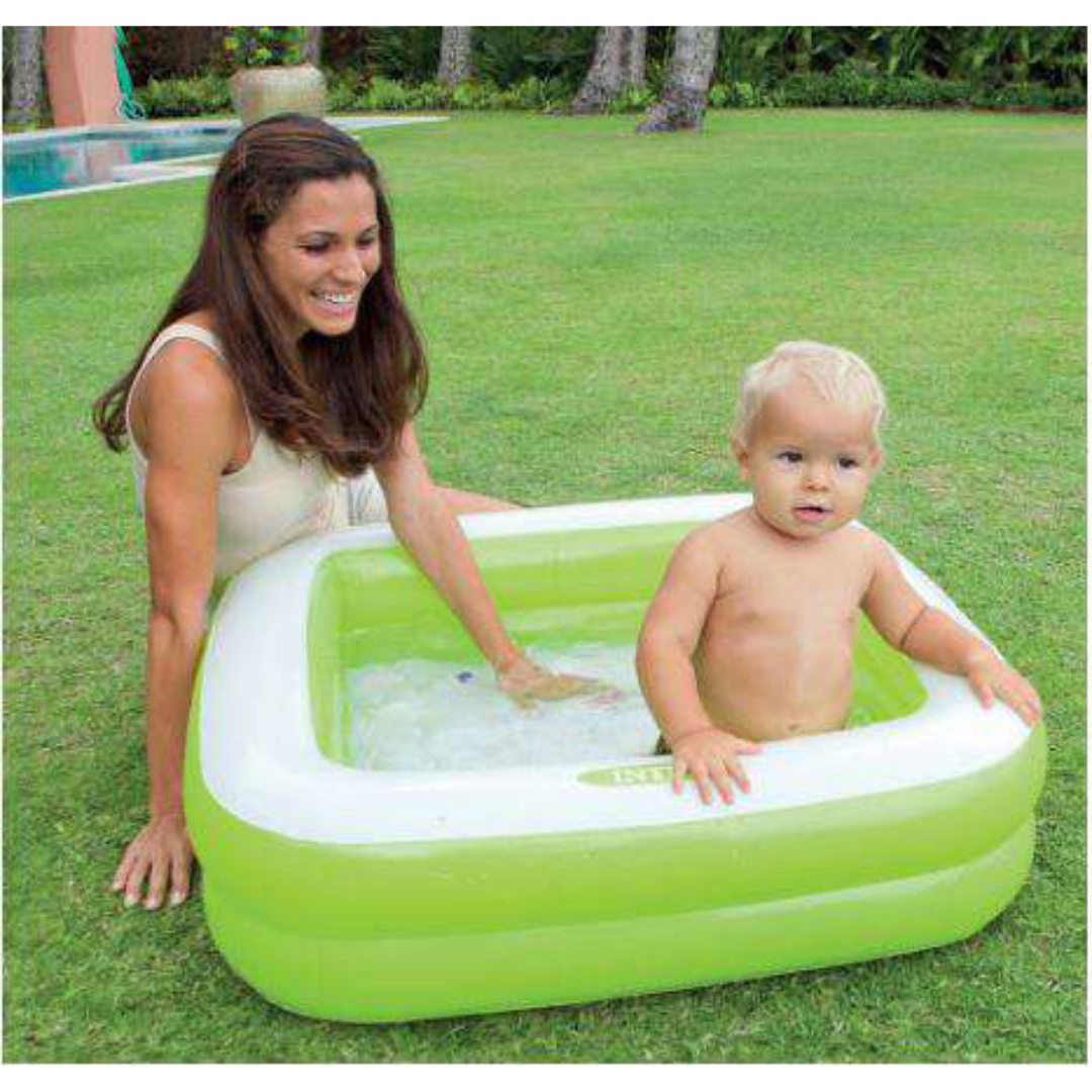 Intex Inflatable Square Play Box Pool (Multicolor)