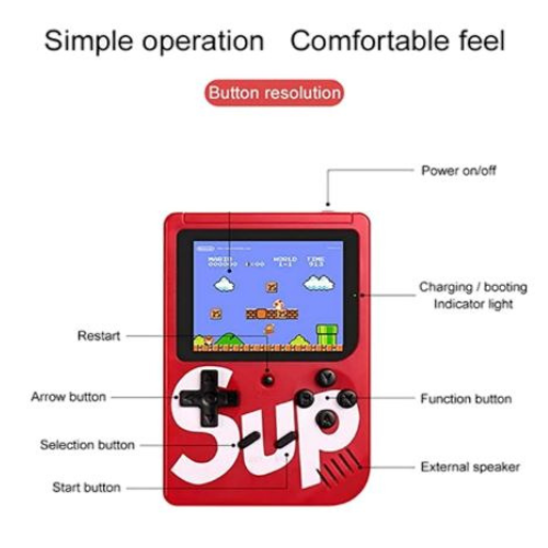 SUP 400 in 1 Retro Game Box Console Handheld Classical Game PAD Box