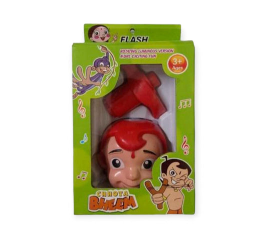 Chhota Bheem Spinning Top with Led Light and Music Laser Toy