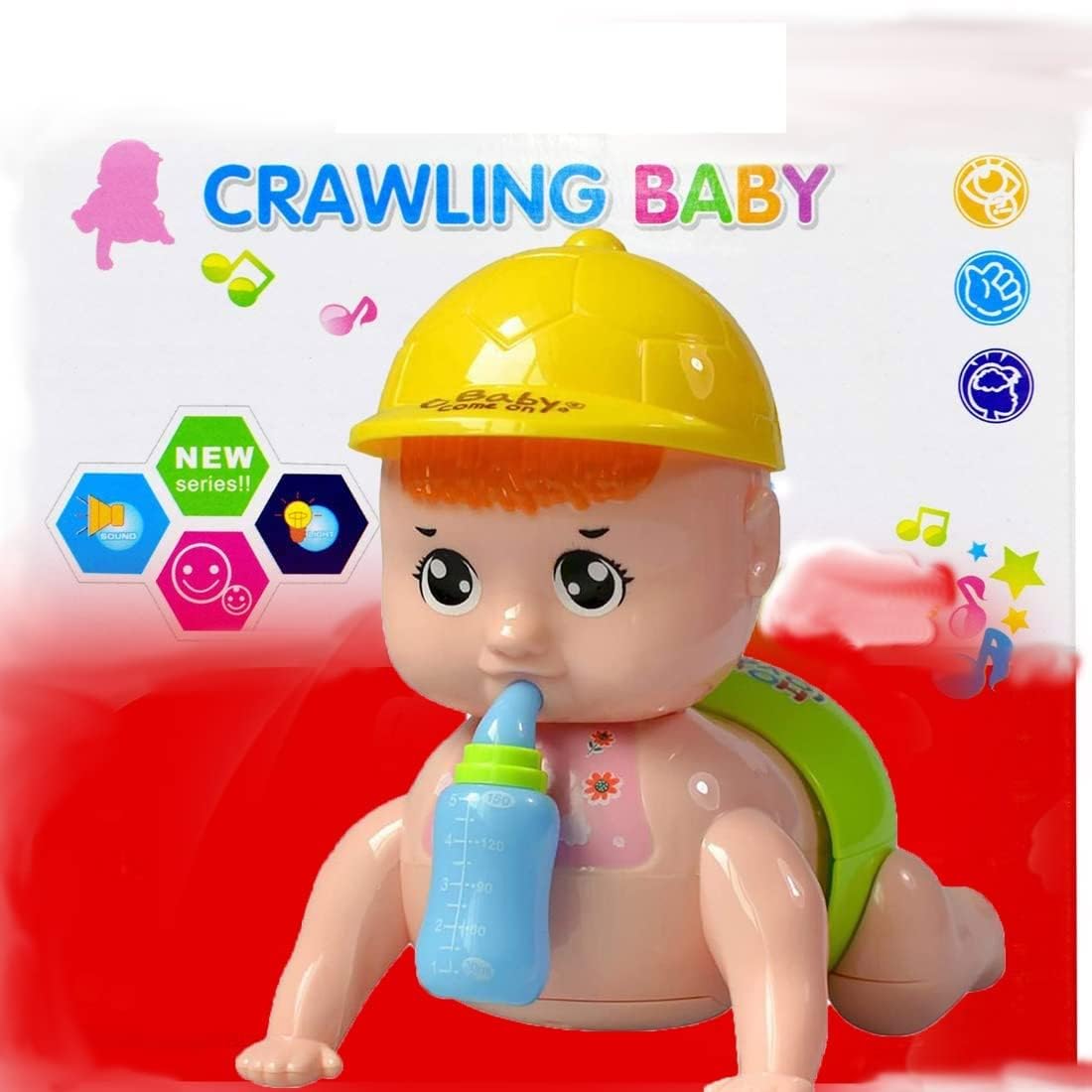 Crawling Baby Musical Toy for Infants 6-12 Months Battery Operated