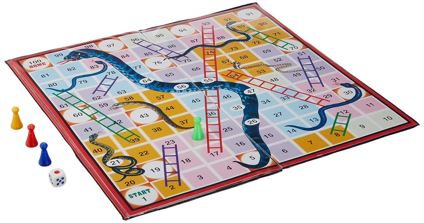 Magnetic Ludo Snakes 'n' Ladders Board Game for kids, Multicolor