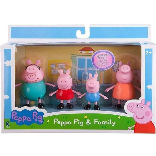 Pretend Play Set for Kids Peppa Family Set of 4