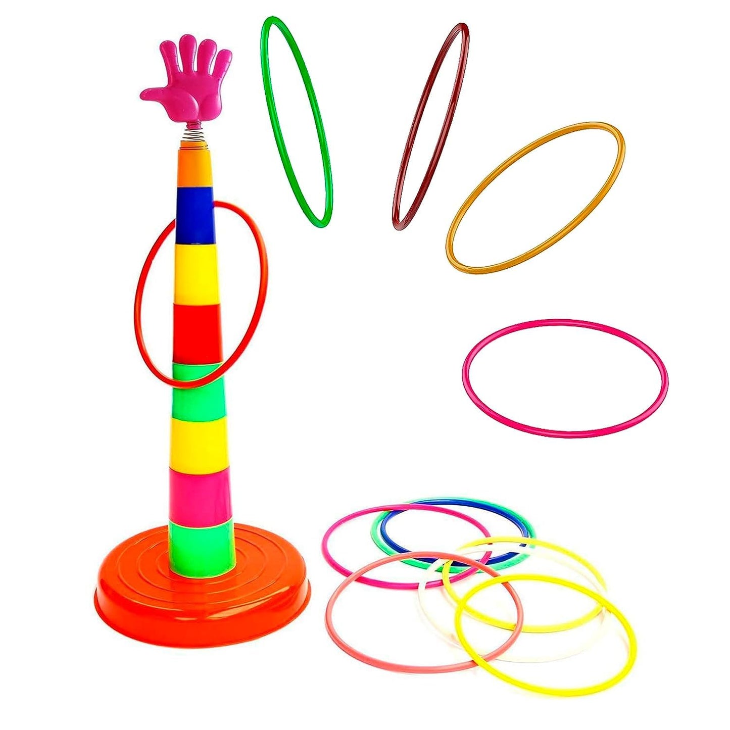 Trendy Ring Toss Set for Kids (Multicolor)