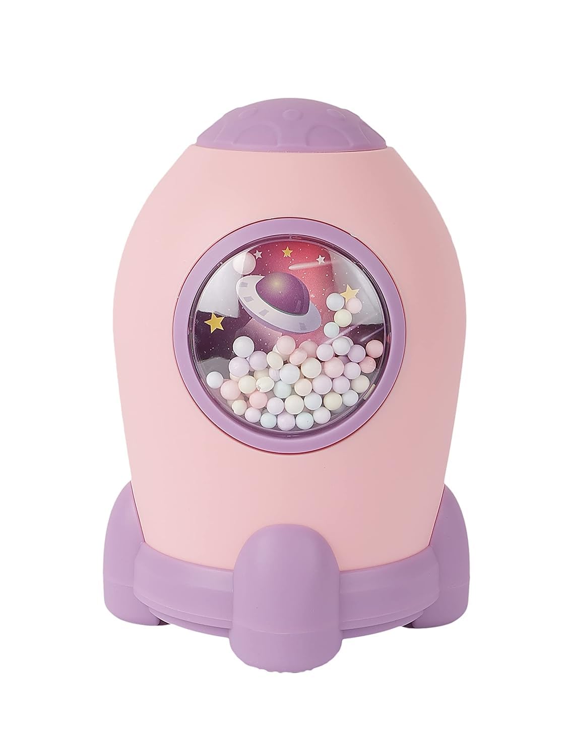 Rocket Shape Piggy Bank with Number Code Lock For Kids