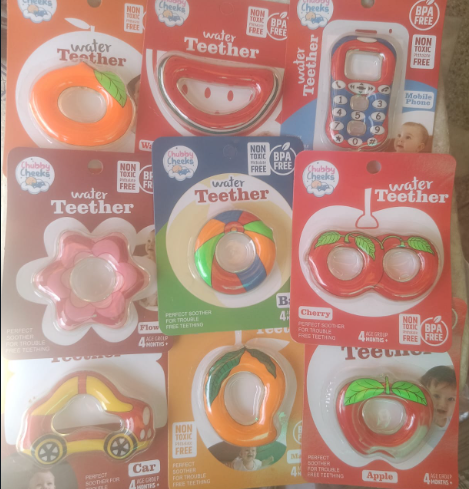 Water Teether for Babies Non-Toxic Food Grade BPA-Free Silicon Teether for Infants Freeze Safe Easy Teething & Chewing Play Toys