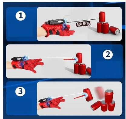 Spiderman Web Shooter Launcher Toy (Red, Multicolor)