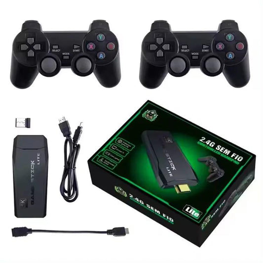 Wireless video games for tv gaming Retro gaming console with Game Stick 1080p Plug & Play TV Video Game Set for 2 player with Emulator for Kids