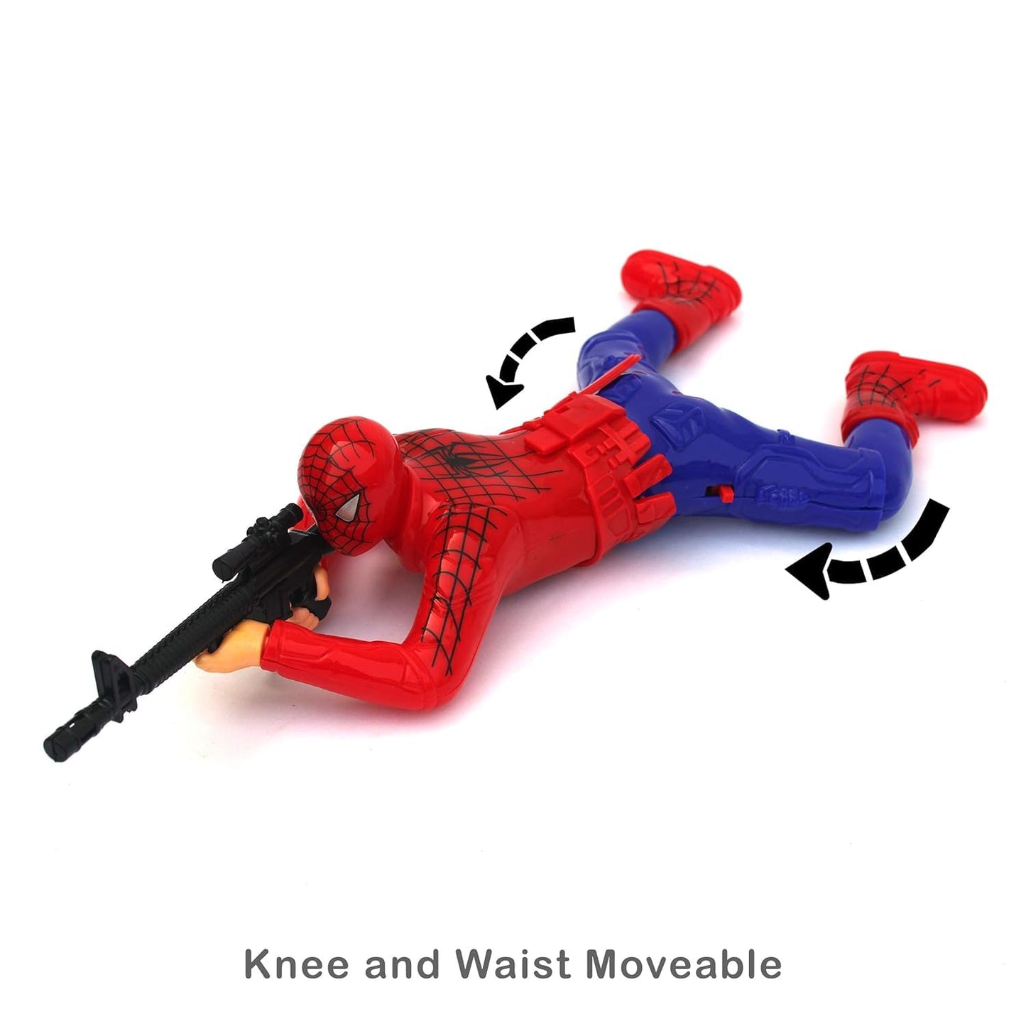 Crawling Spiderman Toy with Light and Music (Red)