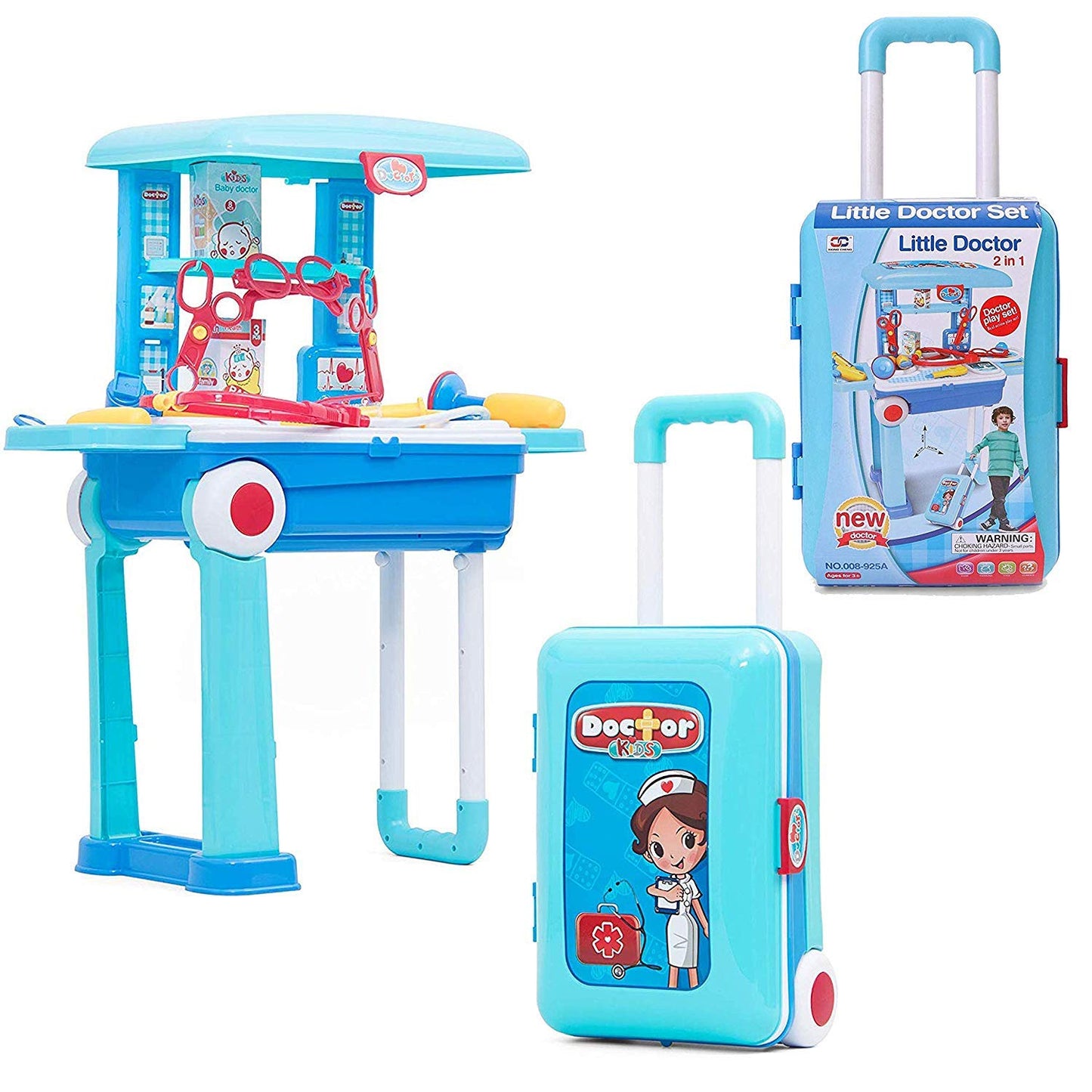 Doctor Set with Pull & Push Trolley for Kids