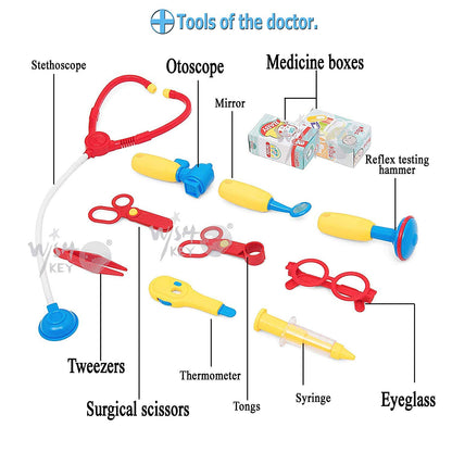 Doctor Set with Pull & Push Trolley for Kids