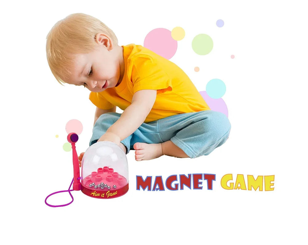 Magnetic Aim it Game Stress Buster Dopamine Best birthday Return Gift Stress Relief toy for all age Group Pack of 10 - Multicolour