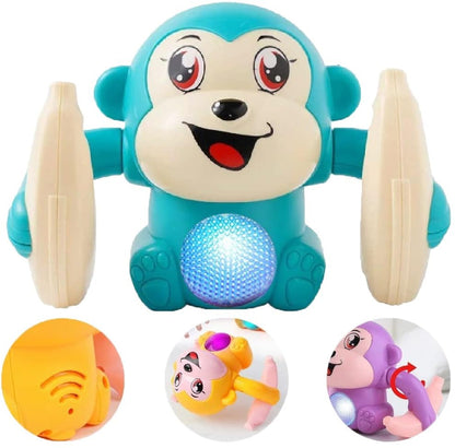 Rolling Banana Monkey Toys with Voice/Touch Sensor for Kids