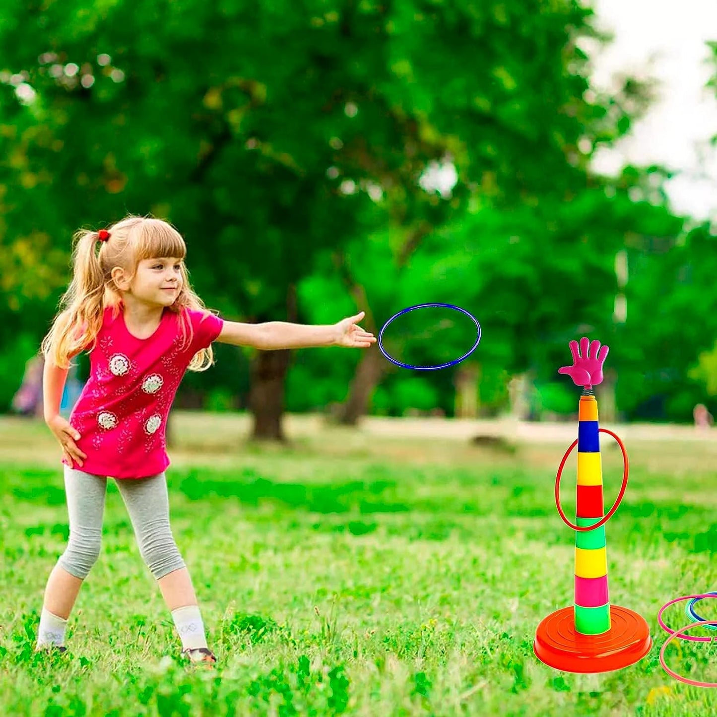 Trendy Ring Toss Set for Kids (Multicolor)